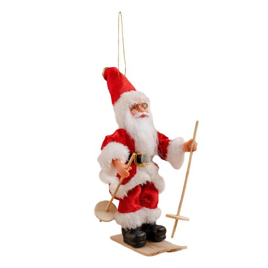 Kızaklı Noel Baba Kırmızı 17 cm