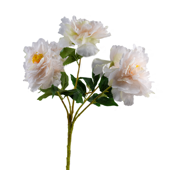 Artificial Peony Bouquet Cream 45 cm