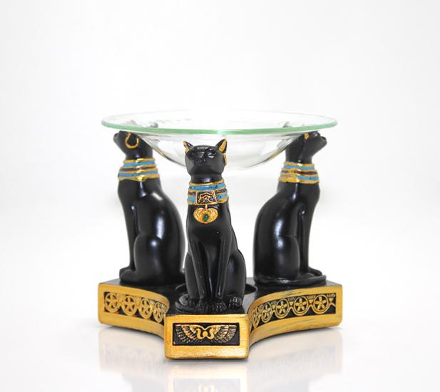 Polyester Egyptian Cat Incense Burner 5aly322