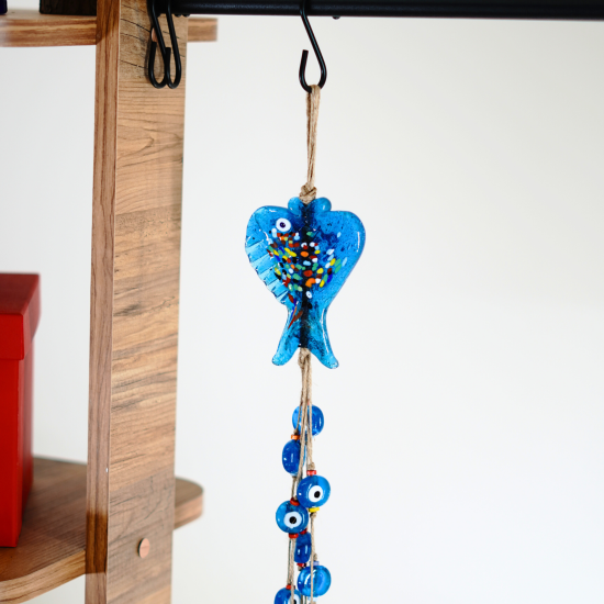 Glass Fish Figured 41 Times Masha’Allah Evil Eye Wall Decor 100 cm