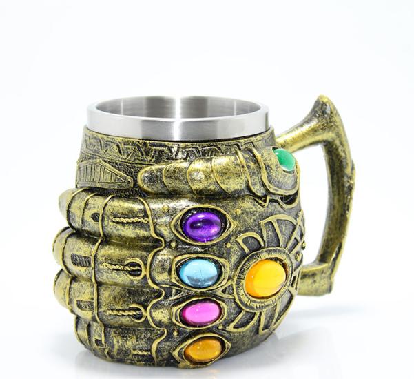 Stainless Steel Thanos Hand Mug ALK1013