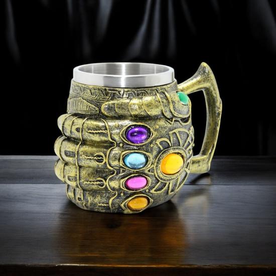 Stainless Steel Thanos Hand Mug ALK1013