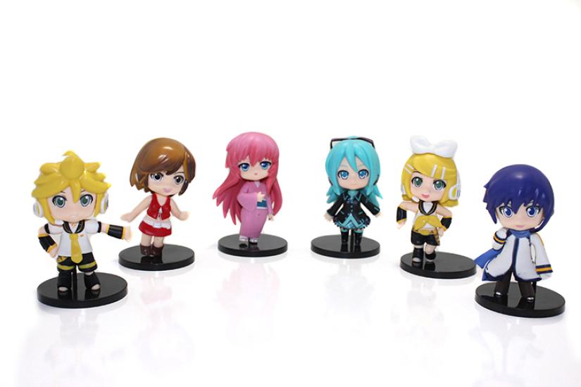 Silicone Anime Figure Set of 6 ALK153