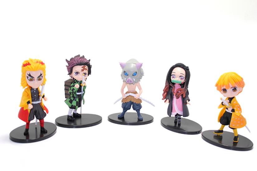 Silicone Anime Figure Set of 5 ALK154