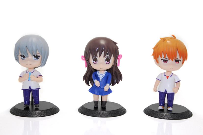 Silicone Anime Figure Set of 3 ALK155