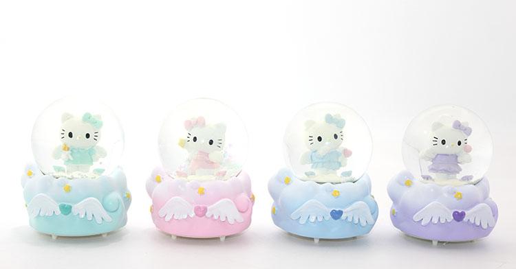 Little Hello Kitty Lighted Snow Globe 10cm Alk1852