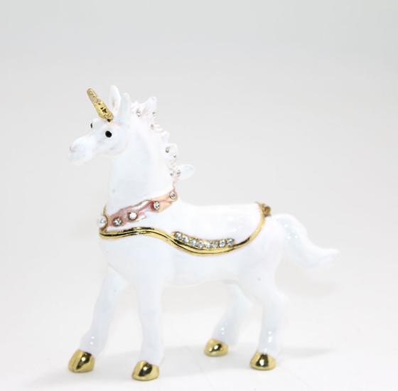 Single Unicorn Figure with Swaroski Stone Alk1927