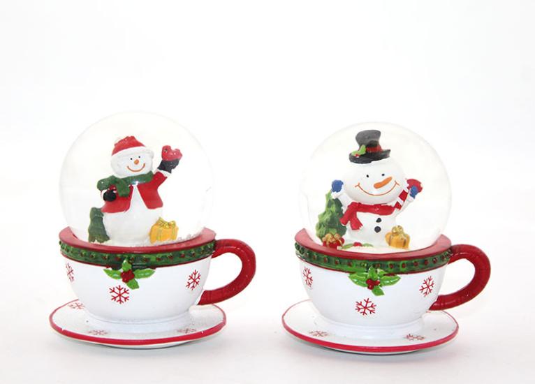 Cup Design Santa Claus Snow Globe 10 Cm Alk2004