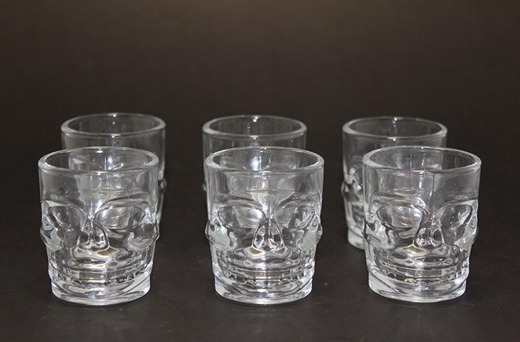 Piece Skull Glass Shot Glass Alk2152