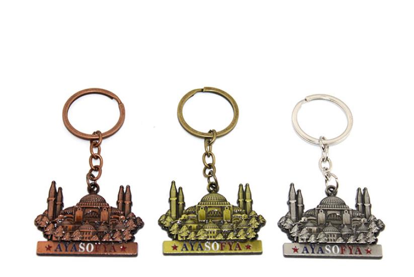 Metal Hagia Sophia Keychain Alk2202