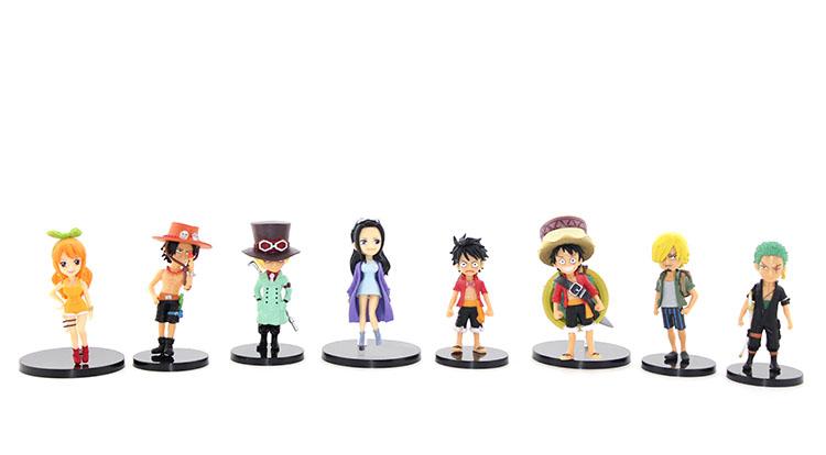 8 Piece Anime Figure Set 7.5 Cm Alk2415