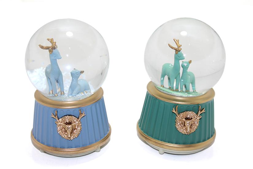 Lighted Musical Snow Globe 13 cm ALK274