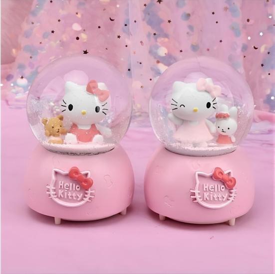 Hello Kitty Lighted Musical Snow Globe Medium Size Alk3117