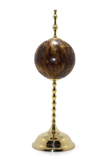 Brass Earth Globe with Bones KSK102