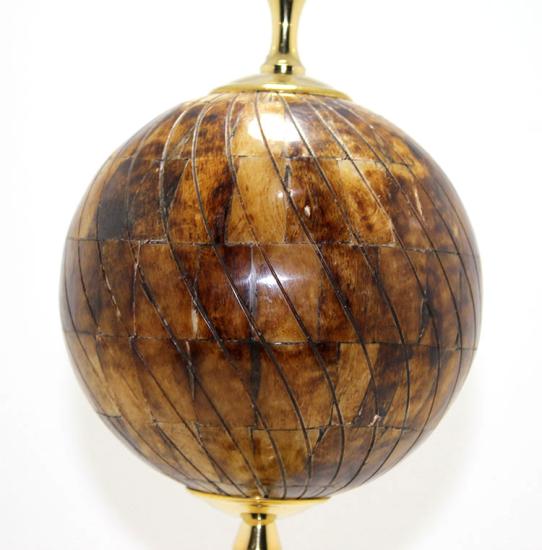 Brass Earth Globe with Bones KSK102