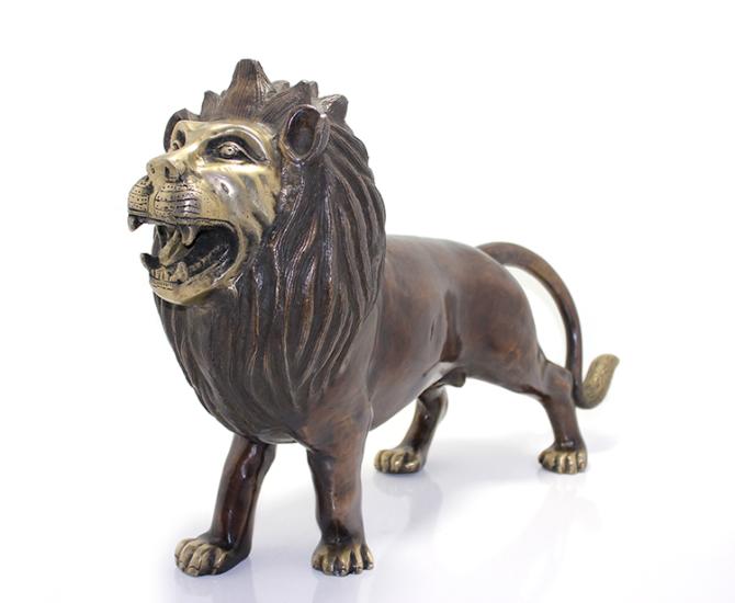 Metal Aslan Biblosu 60 Cm KSK263