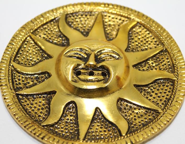 Metal Sun Design Incense Burner KSK304