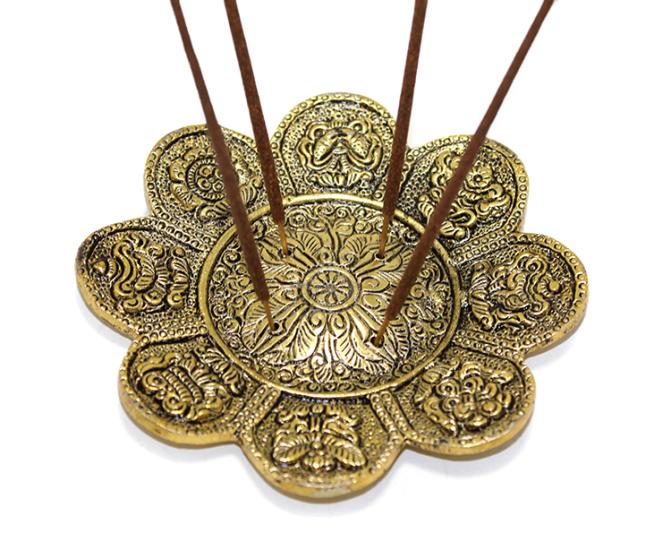 Metal Round Incense Burner KSK308