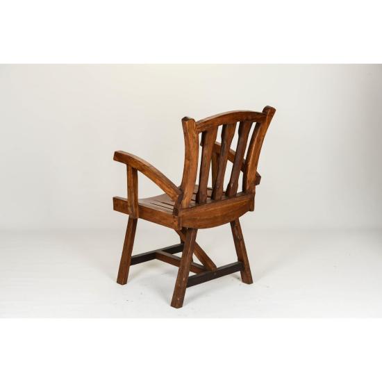 El İşlemeli Orjinal Tik ( Teak ) Ağacı Sandalye 90 Cm ST00108