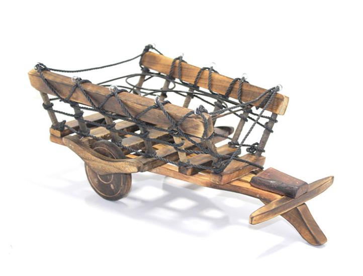 Wooden Cart Wine Rack ST00144