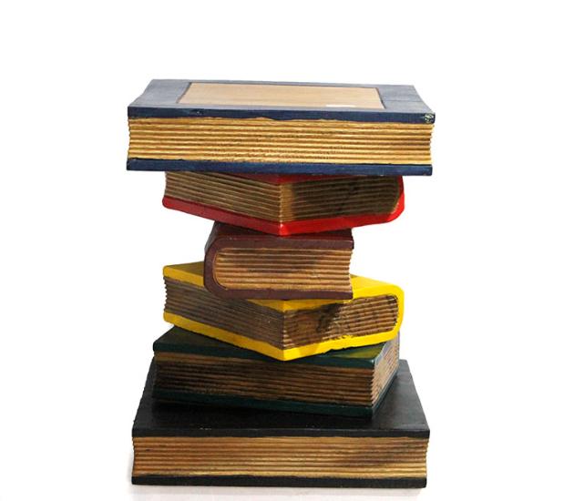 Wooden Book Stool KL197